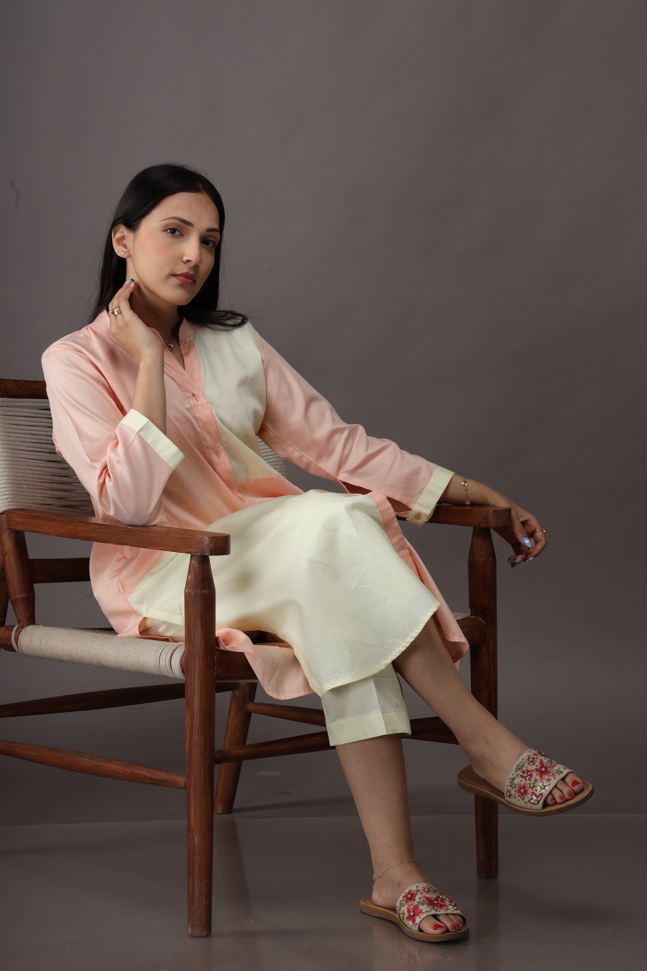 Serene Luna Colorblock Kurta Set