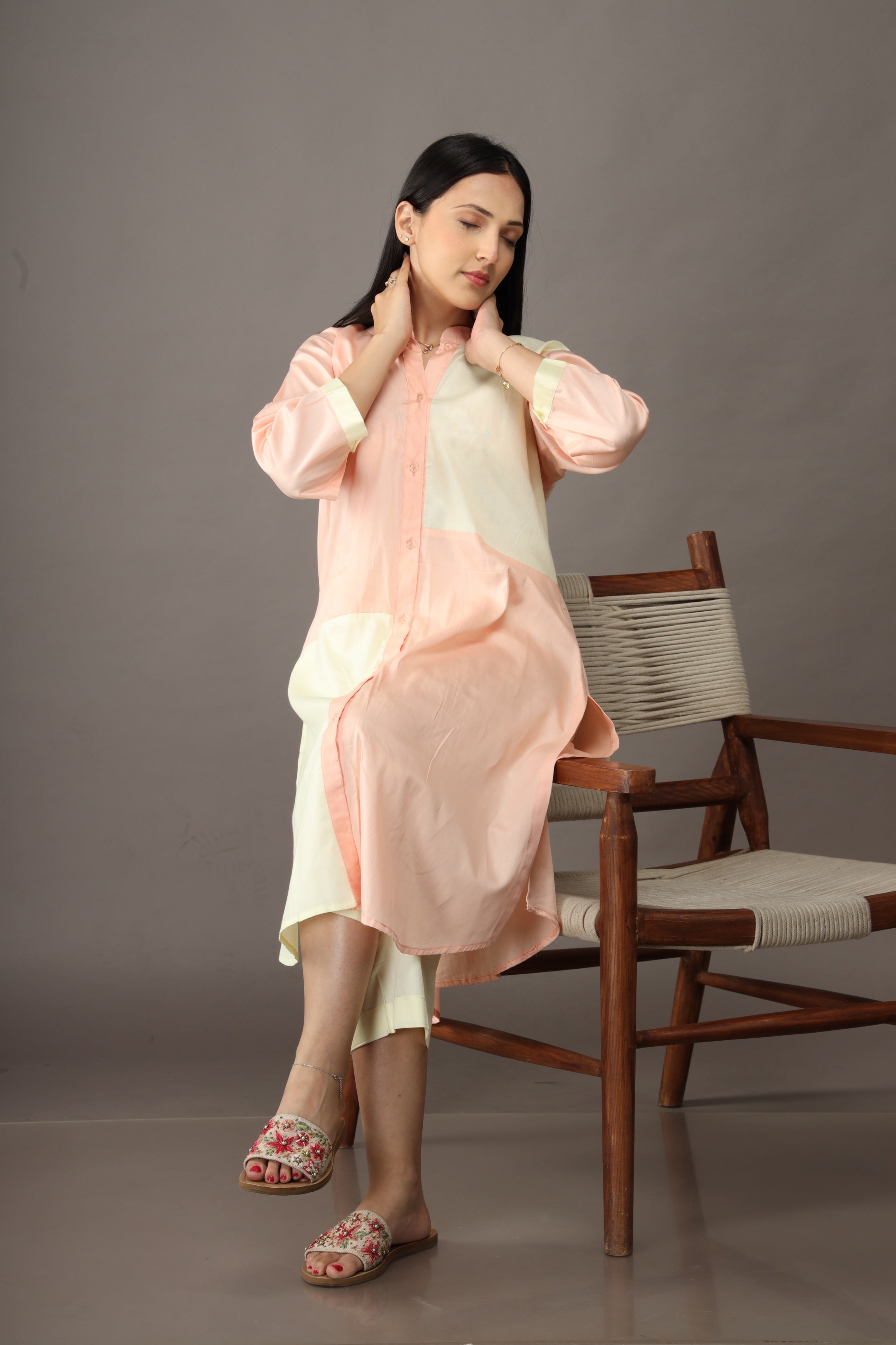 Serene Luna Colorblock Kurta Set