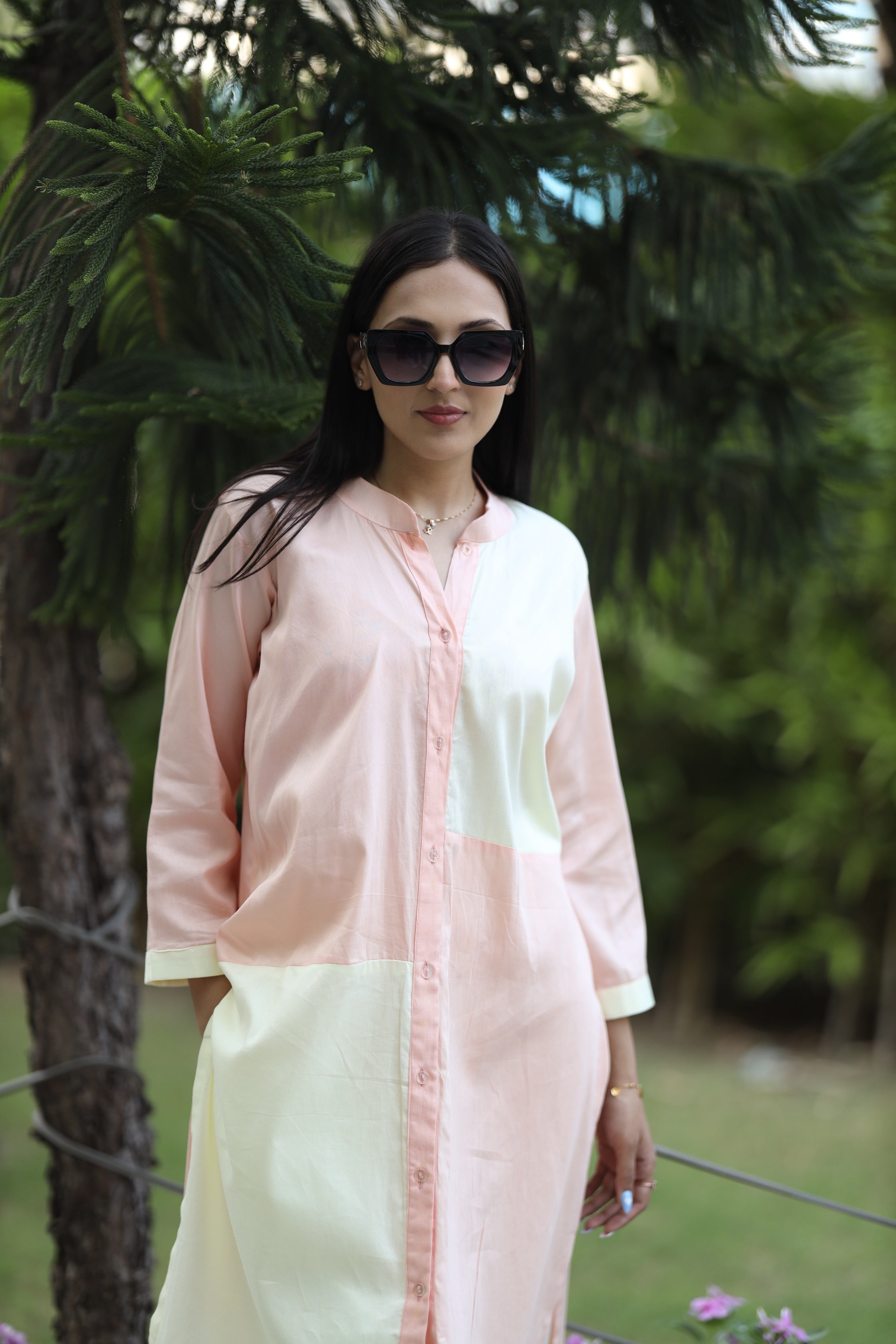 Serene Luna Colorblock Kurta Set