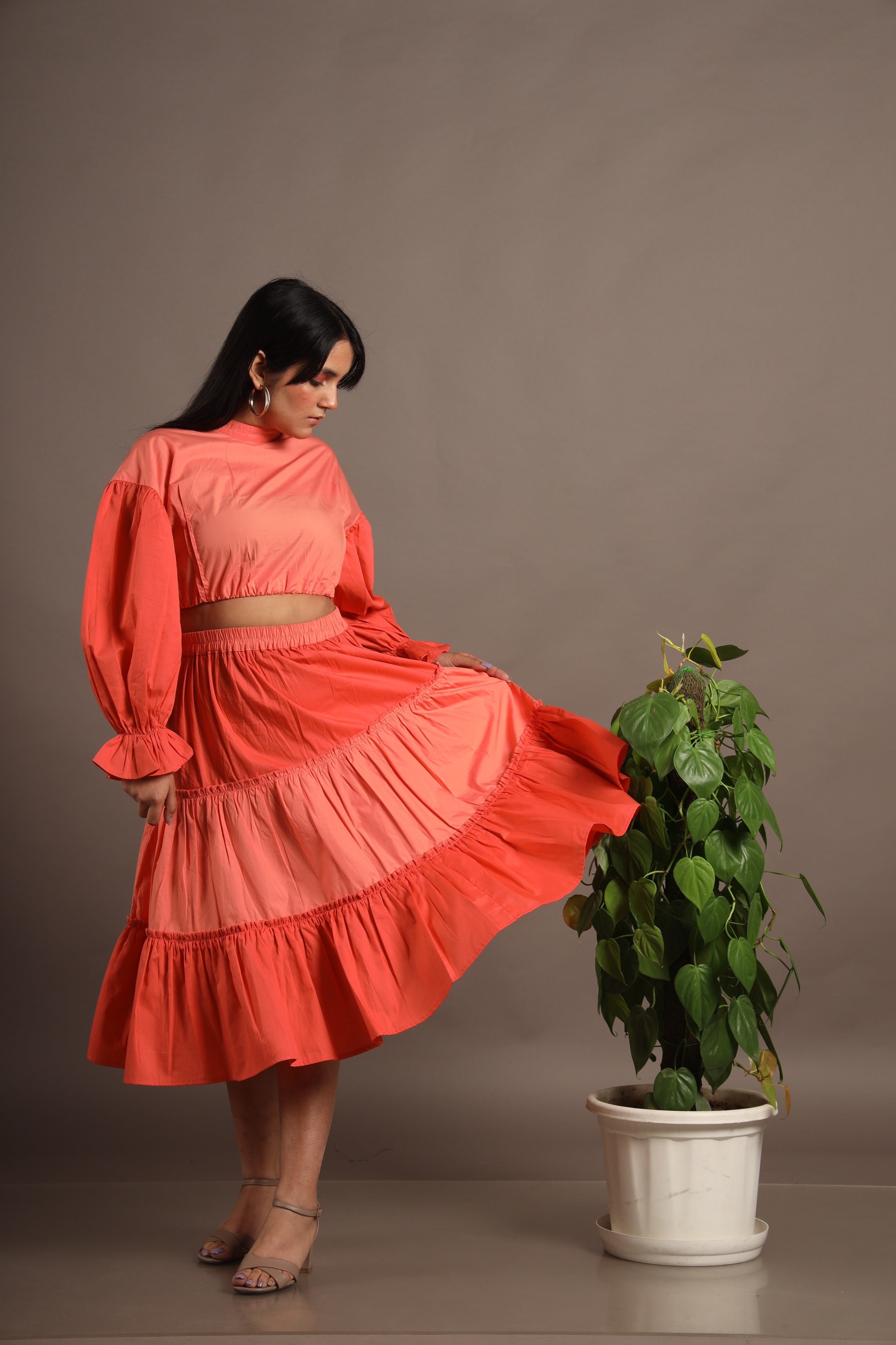 Moana Two Tone Peplum