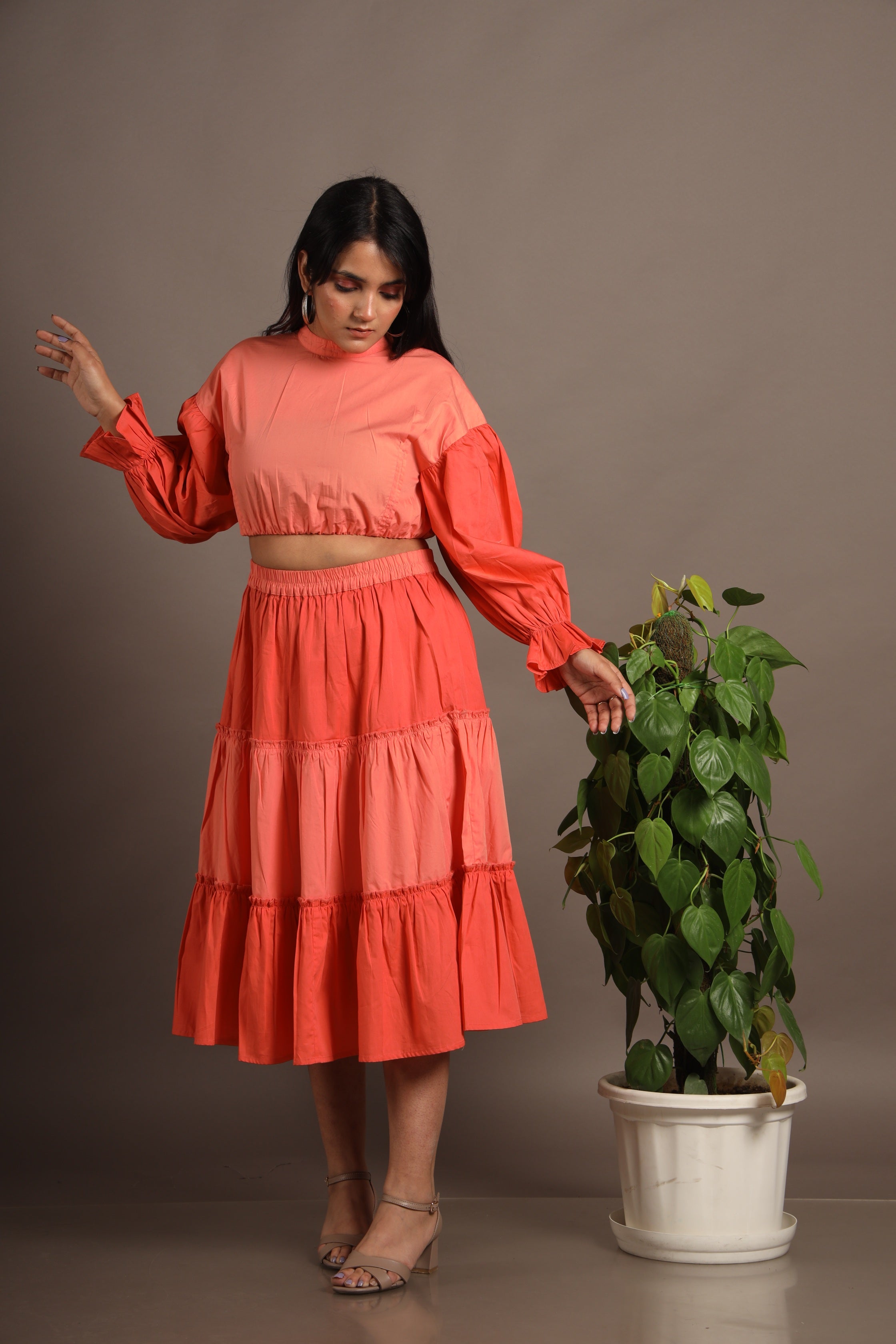 Moana Two Tone Peplum