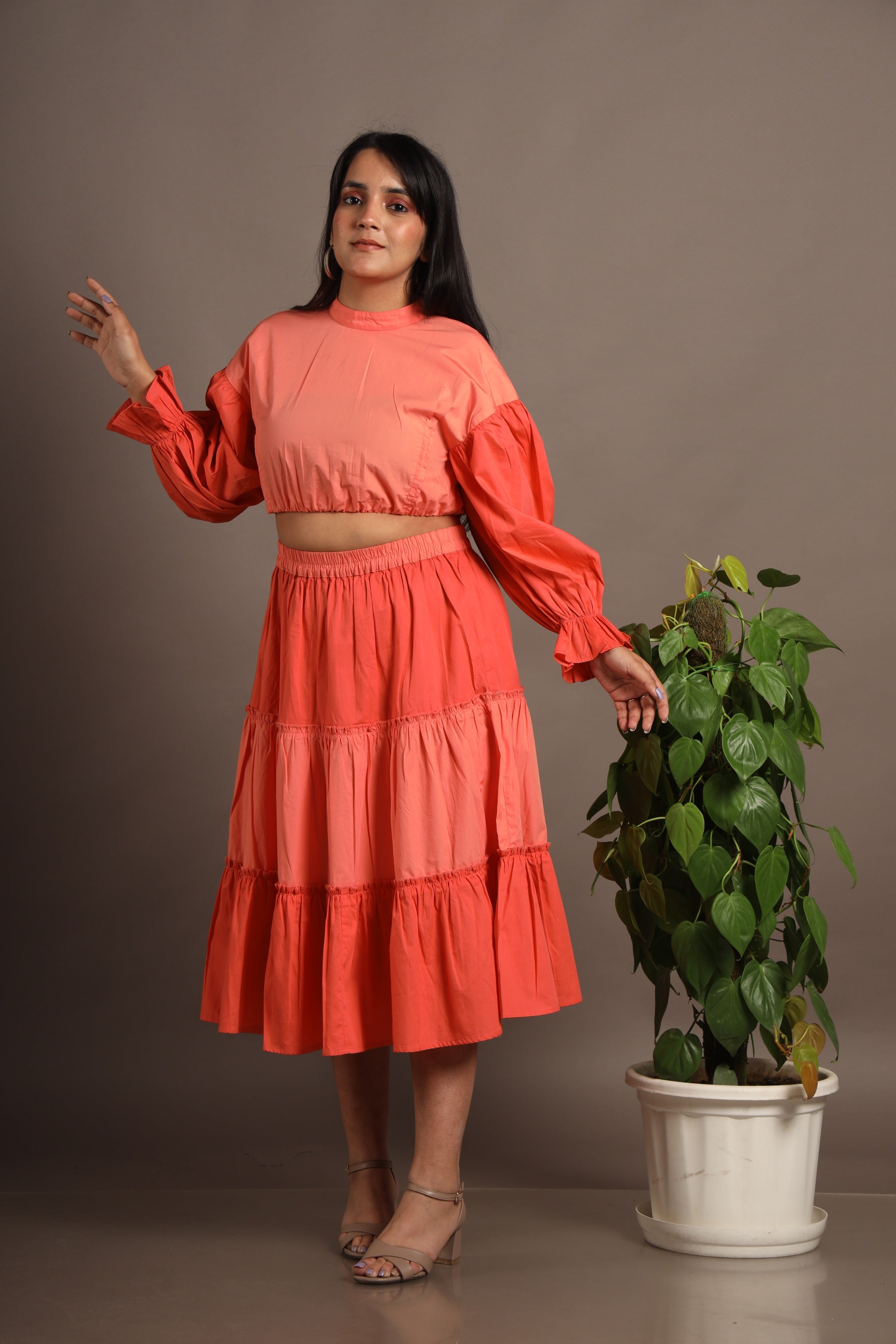 Moana Two Tone Peplum