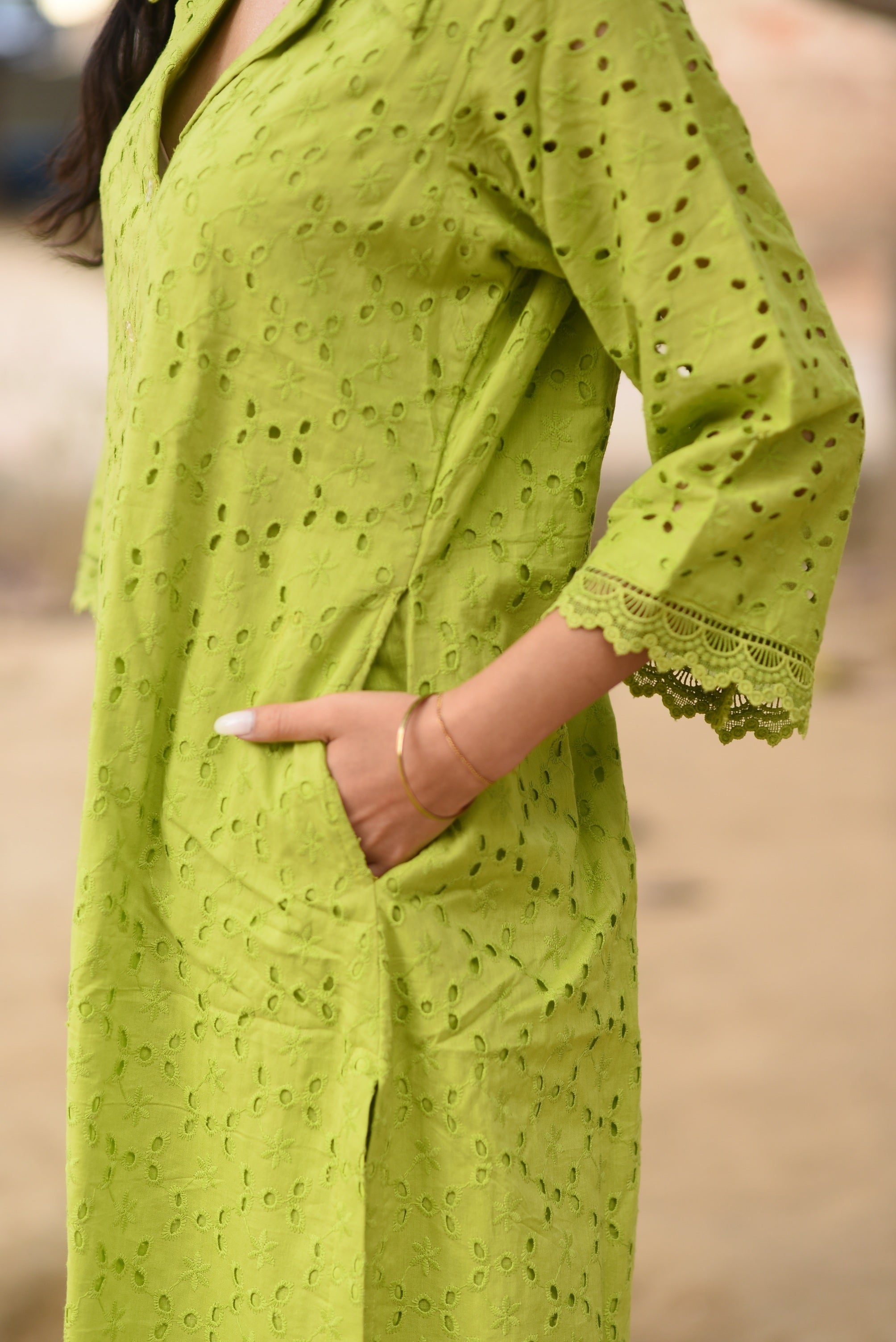 Sage Green Kurta Set
