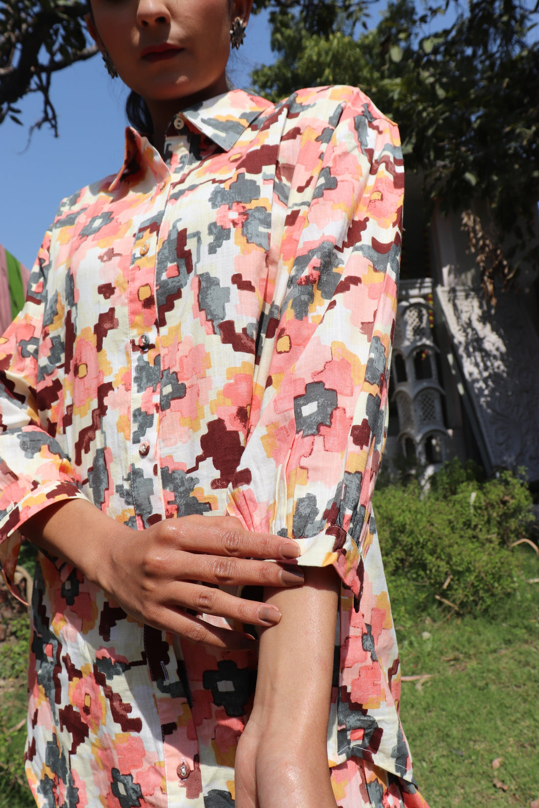 Diced Linen Co-ord