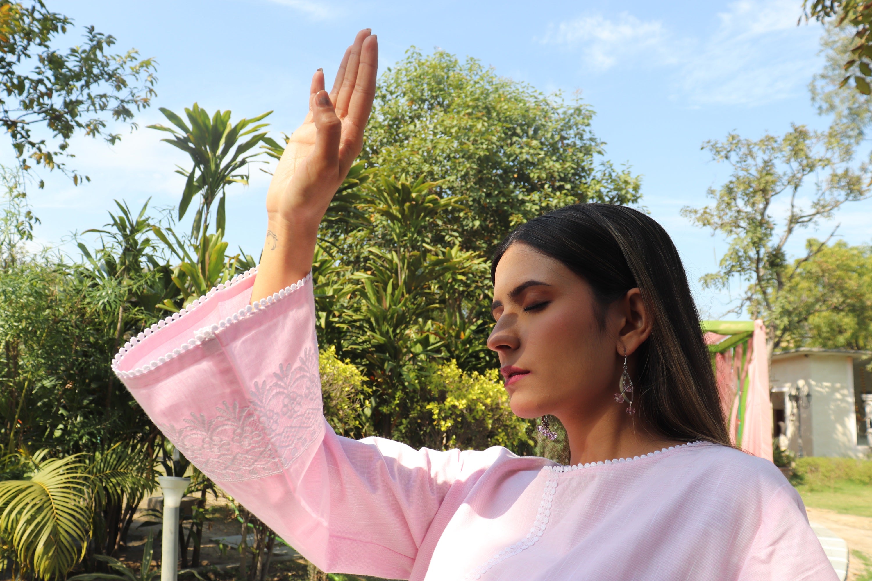 Signature Dust Pink Linen Set