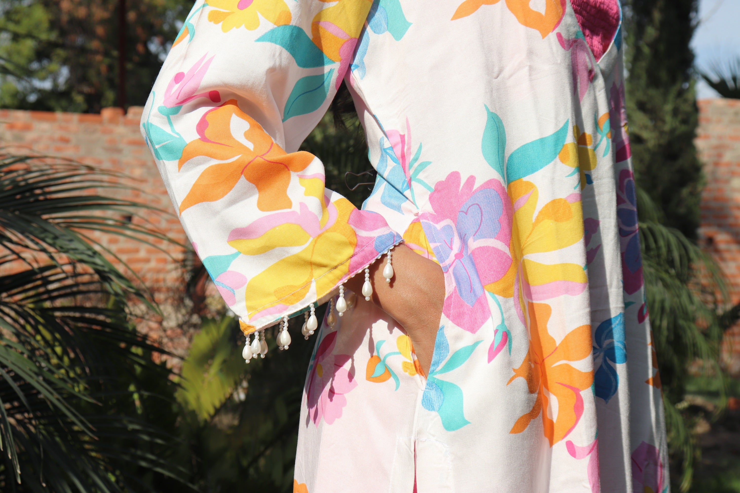 Salmon Floral 3 PC CO-ORD