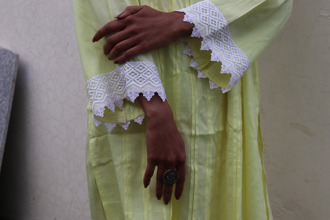 Miorah Lace Detail Kurta Co-ord
